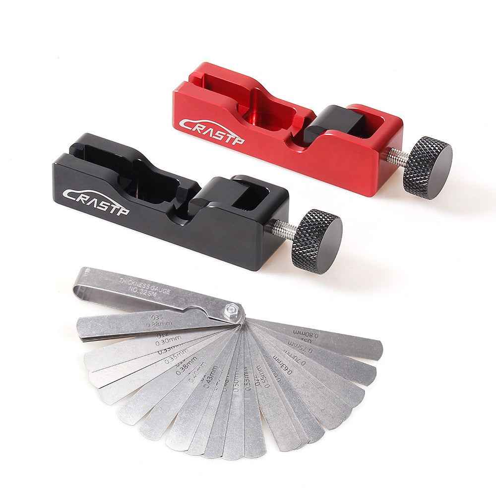 RASTP BTD023 Car Universal Spark Plug Gap Adjustment Tool with Feeler Gauge - Black