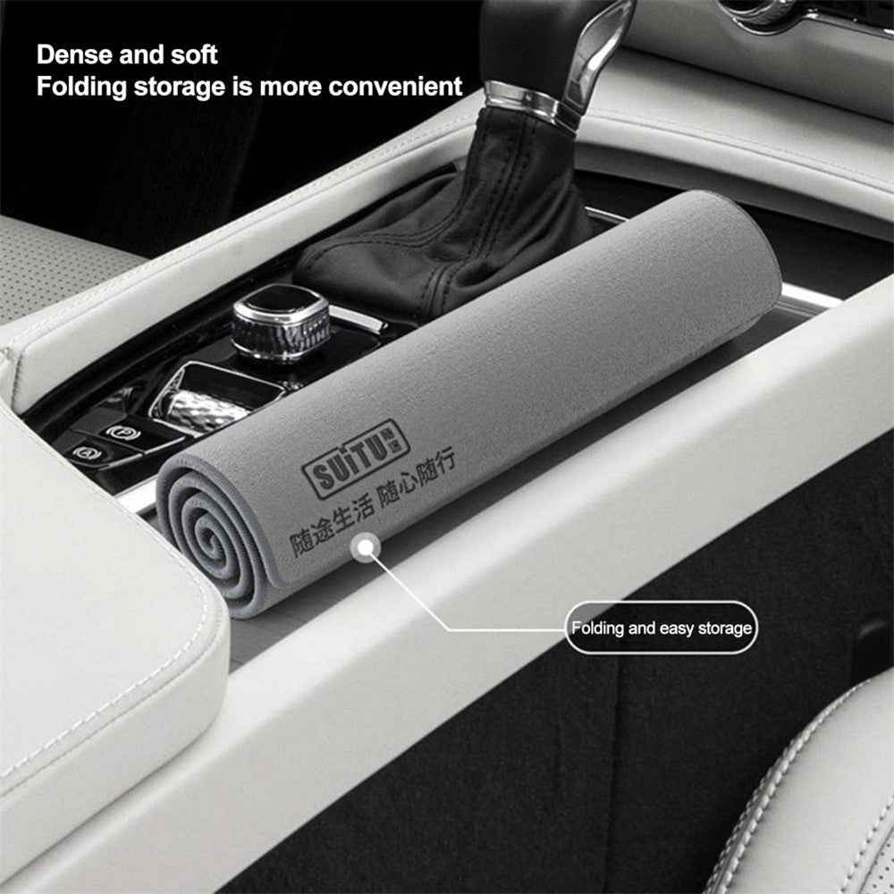 SUITU ST-9000-5A 30x40CM Soft Coral Fleece + Suede Cleaning Cloth Super Water-Absorbent Towel for Car, Home