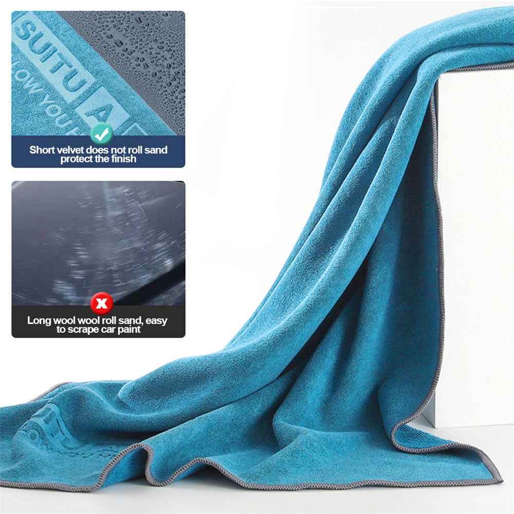 SUITU ST-9002-4F 60x180CM Microfiber Cleaning Cloth Ultra Water-Absorbent Towel for Car Window Glass Washing