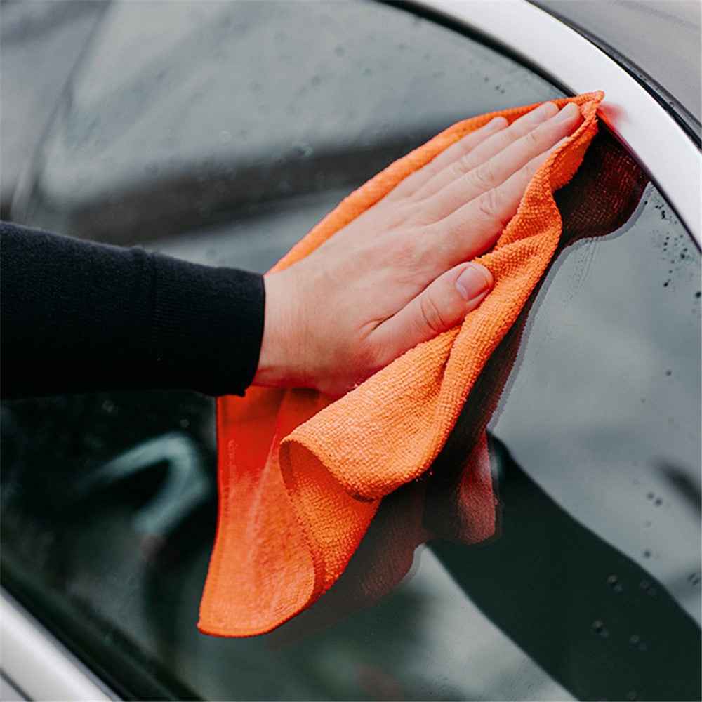 LWMB-004A 30Pcs 30x30cm Super Water Absorption Microfiber Car Washing Towel Kitchen Home Cleaning Cloth - Green