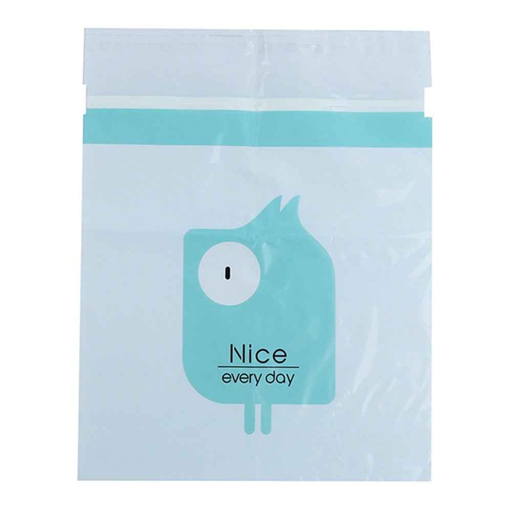 15Pcs / Pack Sealable Portable Car Trash Bag Easy Stick-On Disposable Car Garbage Bag Leak-Proof Vomit Bag Kitchen Storage Bag Suitable for Cars, Offices, Kitchens, Travel - Baby Blue