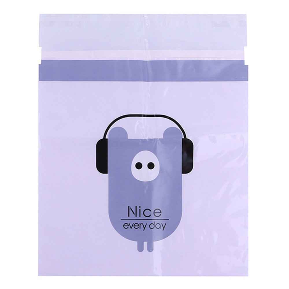 15Pcs / Pack Sealable Portable Car Trash Bag Easy Stick-On Disposable Car Garbage Bag Leak-Proof Vomit Bag Kitchen Storage Bag Suitable for Cars, Offices, Kitchens, Travel - Purple