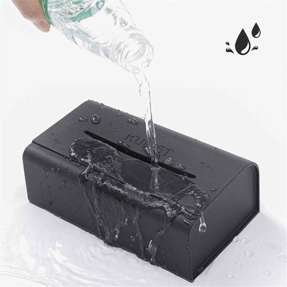 KUNIST TY03 Waterproof Car Silicone Tissue Storage Box Tissue Holder Napkin Organizer Automobile Accessories