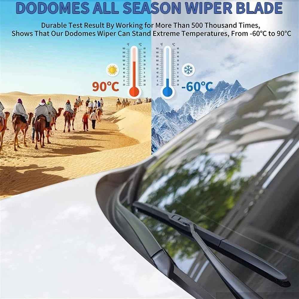 1Pc Universal Three-stage Car Wiper Blade ABS+Rubber Noiseless Vehicle Wiper Blade - 16-inch