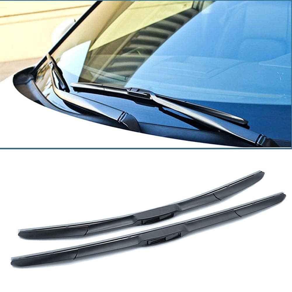 2Pcs Universal Three-Stage Car Wiper Blade ABS+Rubber Noiseless Vehicle Wiper Blade - 14-inch