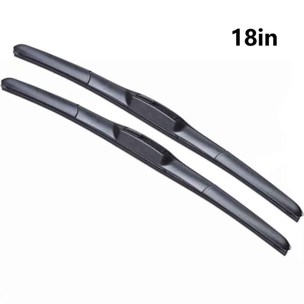 2Pcs Universal Three-Stage Car Wiper Blade ABS+Rubber Noiseless Vehicle Wiper Blade - 18-inch
