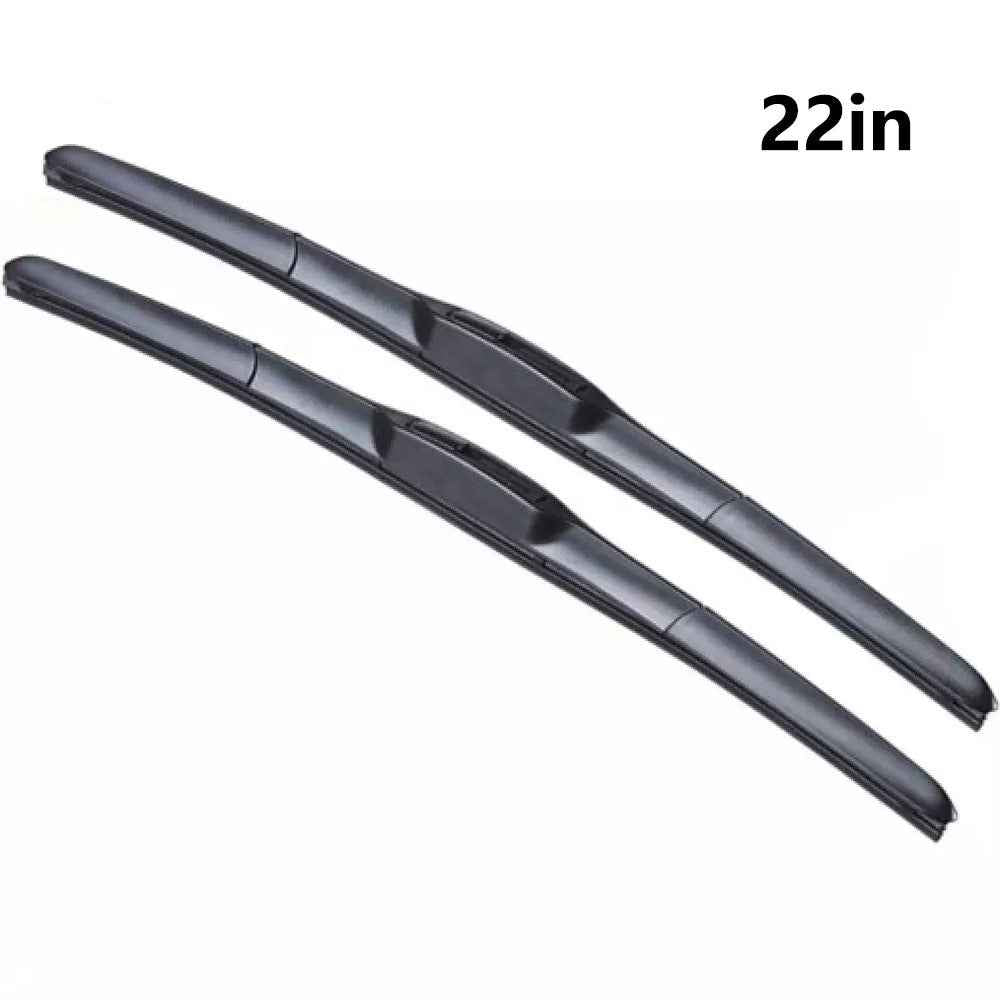 2Pcs Universal Three-Stage Car Wiper Blade ABS+Rubber Noiseless Vehicle Wiper Blade - 22-inch