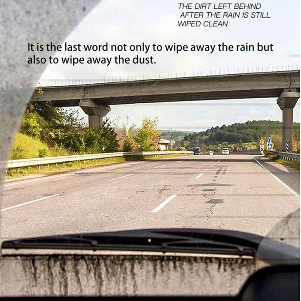 1Pc Universal Car Windshield Wiper Blade ABS+Rubber Noiseless Vehicle Wiper Blade - 27-inch