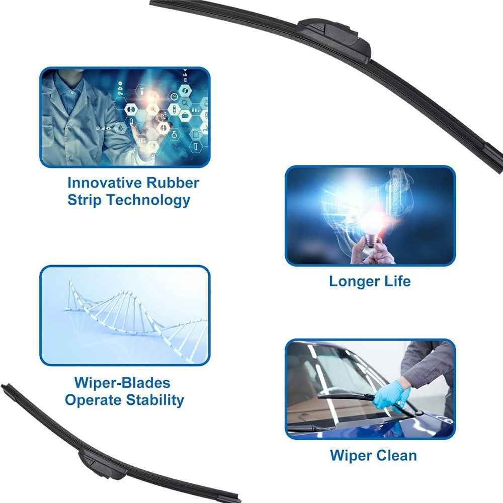 1Pc Universal Car Windshield Wiper Blade ABS+Rubber Noiseless Vehicle Wiper Blade - 28-inch