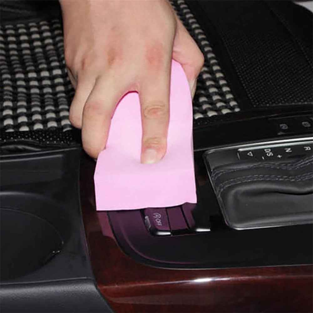 BY-461 Water-Absorbent PVA Cleaning Tool Soft Block Rectangle Cleaner for Car Washing and Cleaning - Blue