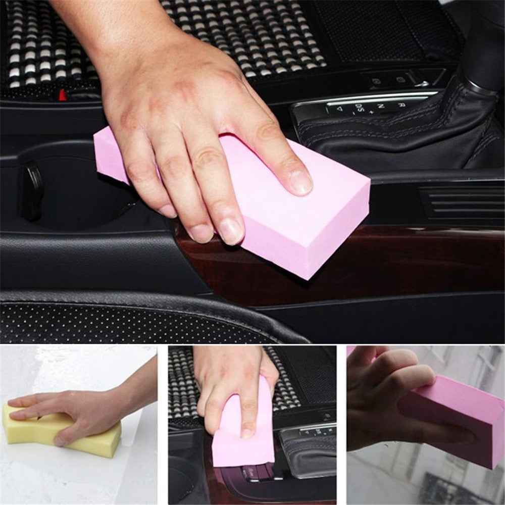 BY-461 Water-Absorbent PVA Cleaning Tool Soft Block Rectangle Cleaner for Car Washing and Cleaning - Blue