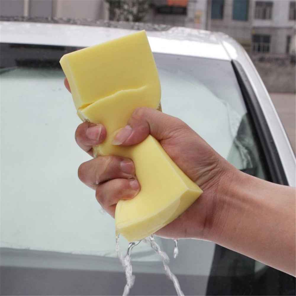 BY-461 Water-Absorbent PVA Cleaning Tool Soft Block Rectangle Cleaner for Car Washing and Cleaning - Blue