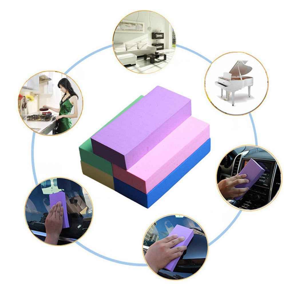 BY-461 Water-Absorbent PVA Cleaning Tool Soft Block Rectangle Cleaner for Car Washing and Cleaning - Yellow