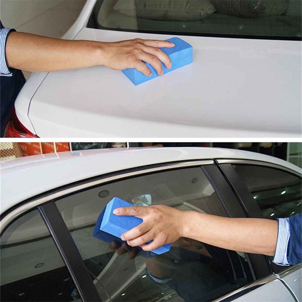 BY-461 Water-Absorbent PVA Cleaning Tool Soft Block Rectangle Cleaner for Car Washing and Cleaning - Yellow