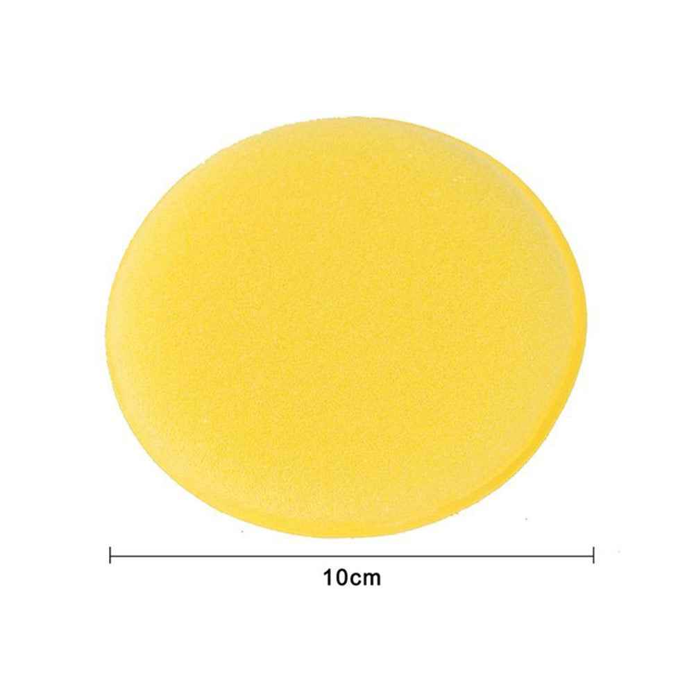 BY-682 12PCS Car Waxing Applicator Round Shaped Sponge Wax Applicator Foam Soft Cleaning Tool