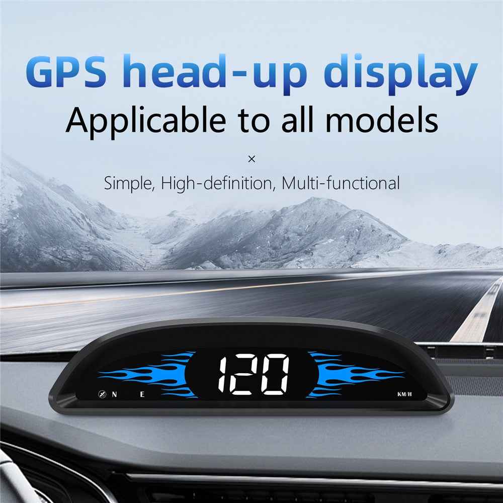 G2 4-inch LCD Car HUD Speed Mileage Measurement GPS+Beidou Car Head Up Display