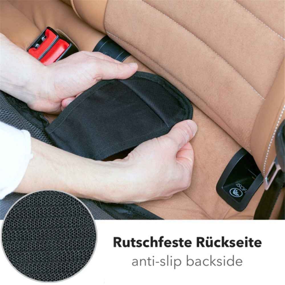 Universal Child Safety Seat Anti-Slip Mat Waterproof Pad Car Seat Protective Cover with Storage Pocket - Black Lines