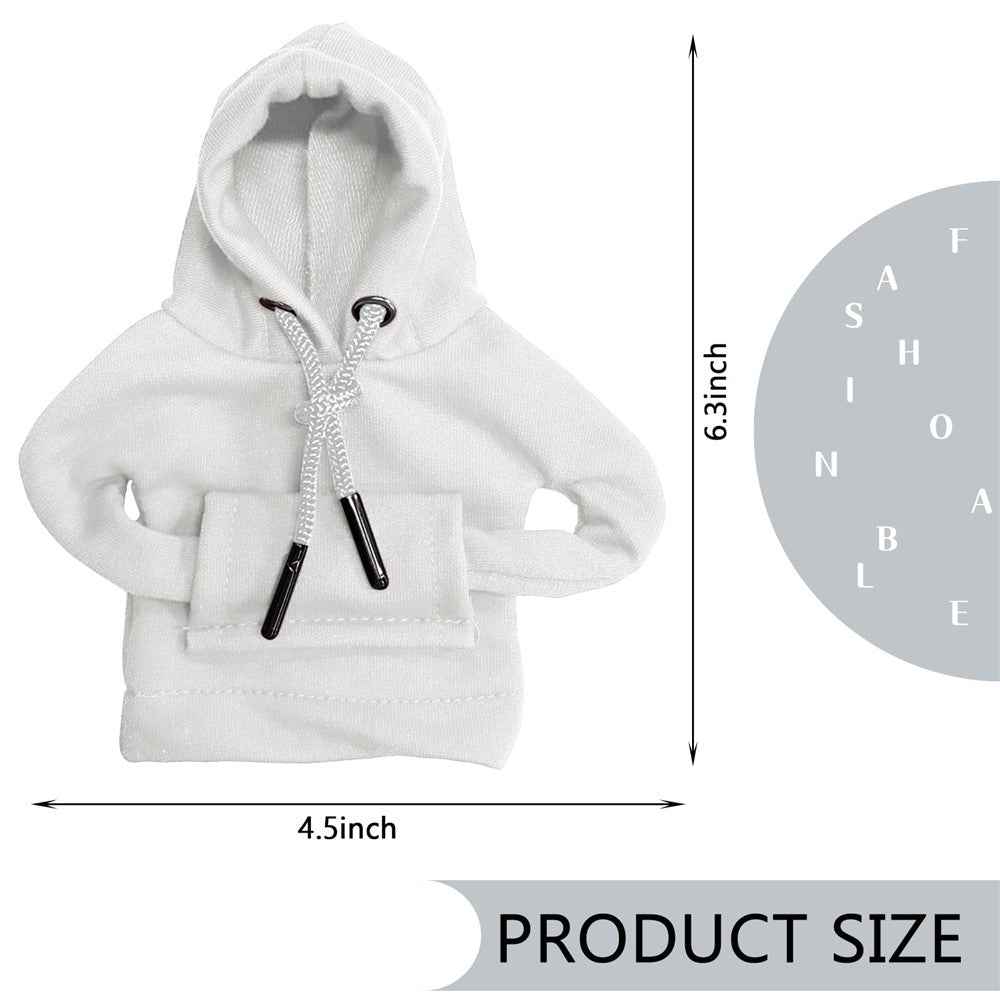 Creative Hoodie Design Car Shift Knob Cover Gear Shift Lever Decoration - White