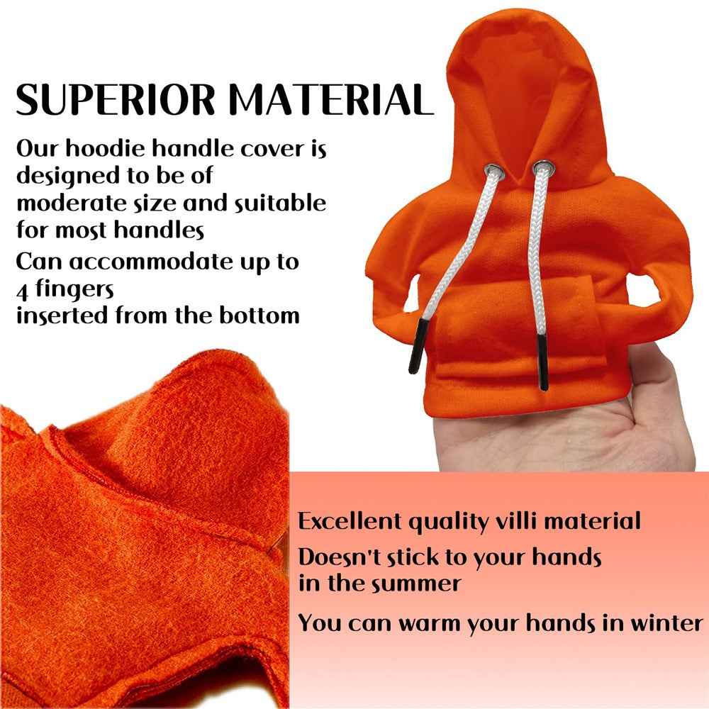 Creative Hoodie Design Car Shift Knob Cover Gear Shift Lever Decoration - Orange