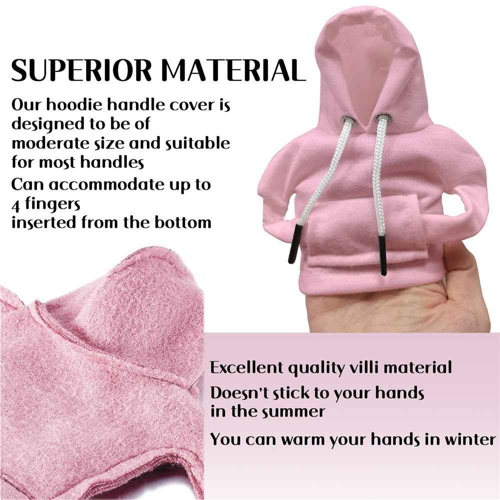 Creative Hoodie Design Car Shift Knob Cover Gear Shift Lever Decoration - Pink