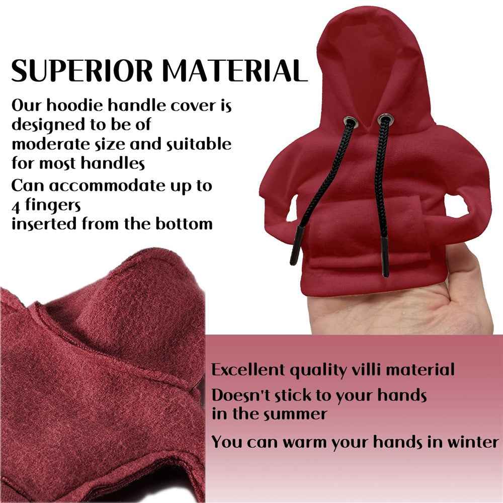 Creative Hoodie Design Car Shift Knob Cover Gear Shift Lever Decoration - Red