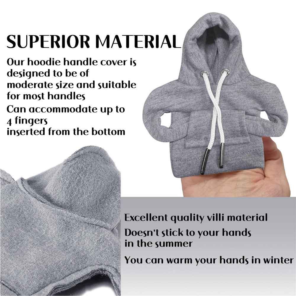 Creative Hoodie Design Car Shift Knob Cover Gear Shift Lever Decoration - Grey
