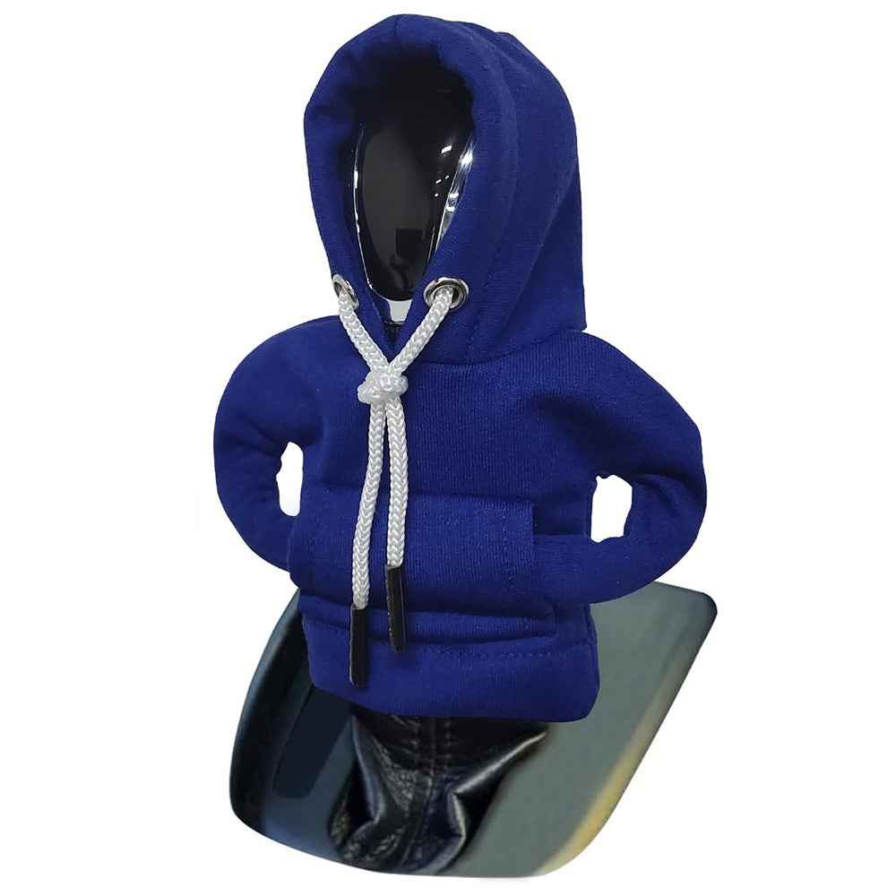 Creative Hoodie Design Car Shift Knob Cover Gear Shift Lever Decoration - Blue