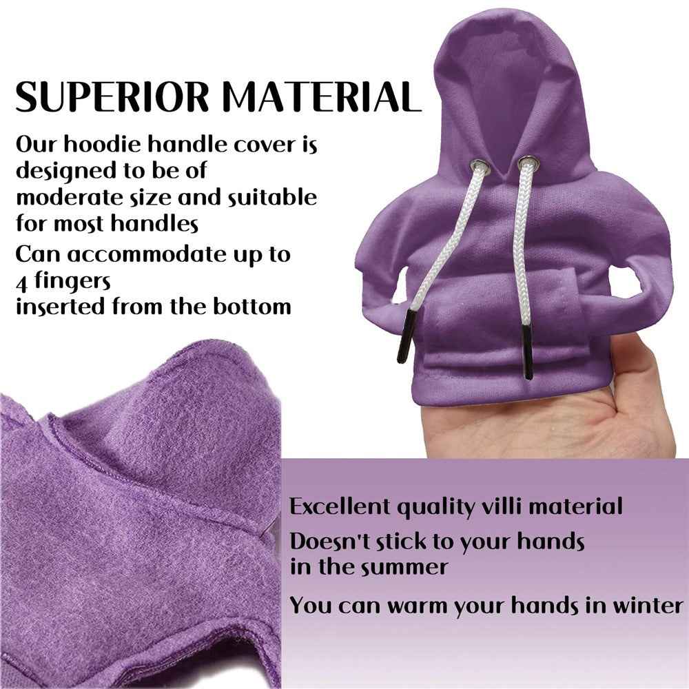 Creative Hoodie Design Car Shift Knob Cover Gear Shift Lever Decoration - Purple