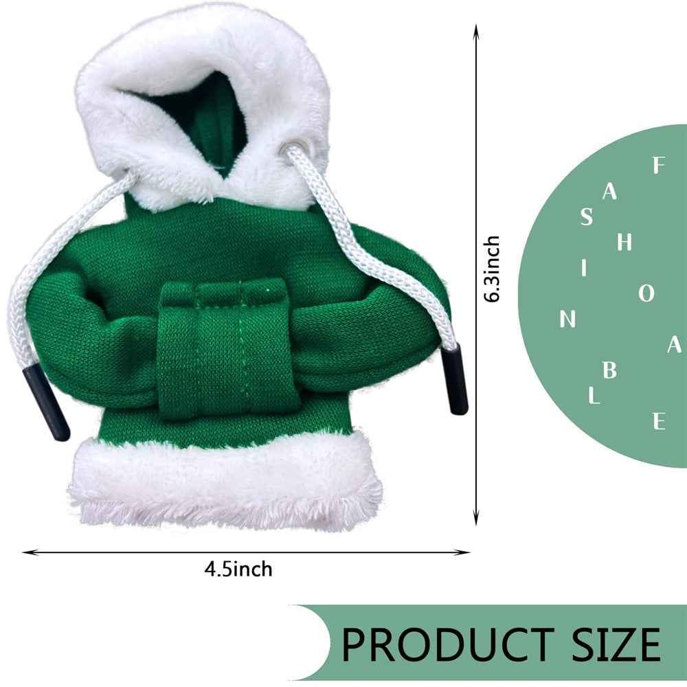Christmas Style Hoodie Design Car Shift Knob Cover Vehicle Gear Shift Lever Decoration - Green