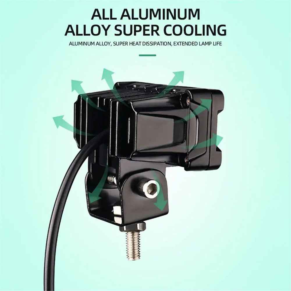 W65 Waterproof Motorcycle LED Headlight Super Bright Spotlight Fog Lamp