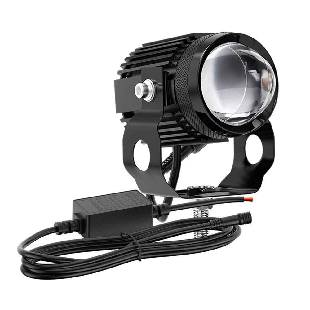 1 Pair / Set Motorcycle LED Headlight Waterproof Motorbike Internal Modified Spotlight with Fan