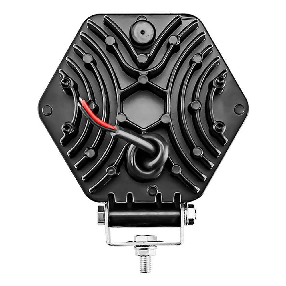 5-inch 48W 16-LED Car Truck Forklift Driving Spotlight Waterproof Engineering Vehicle Headlight - Black