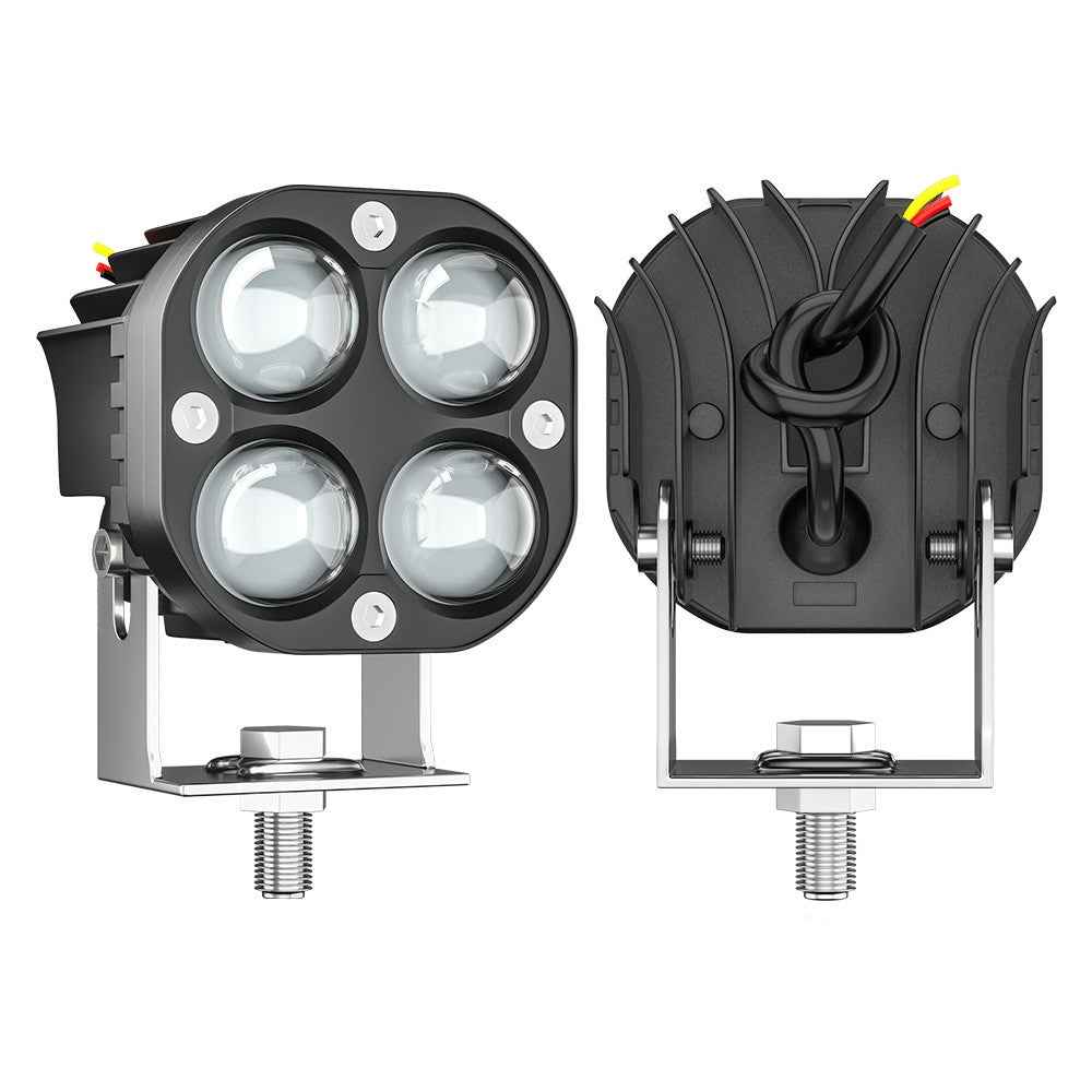 3-inch 40W Car SUV Off-Road Motorcycle Spotlight White+Yellow LED Waterproof Vehicle Headlight