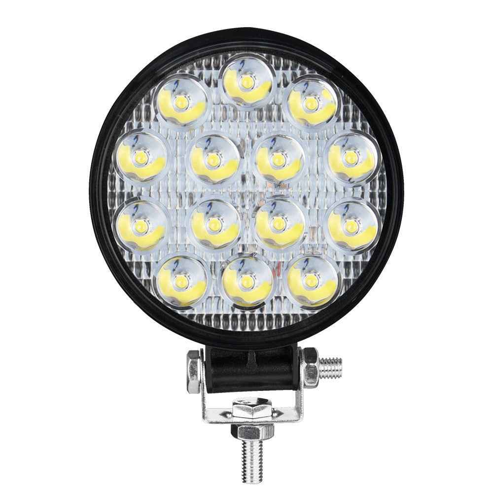 14LED 42W Car SUV Off-Road Round Spotlight Waterproof Vehicle Super Bright Headlight