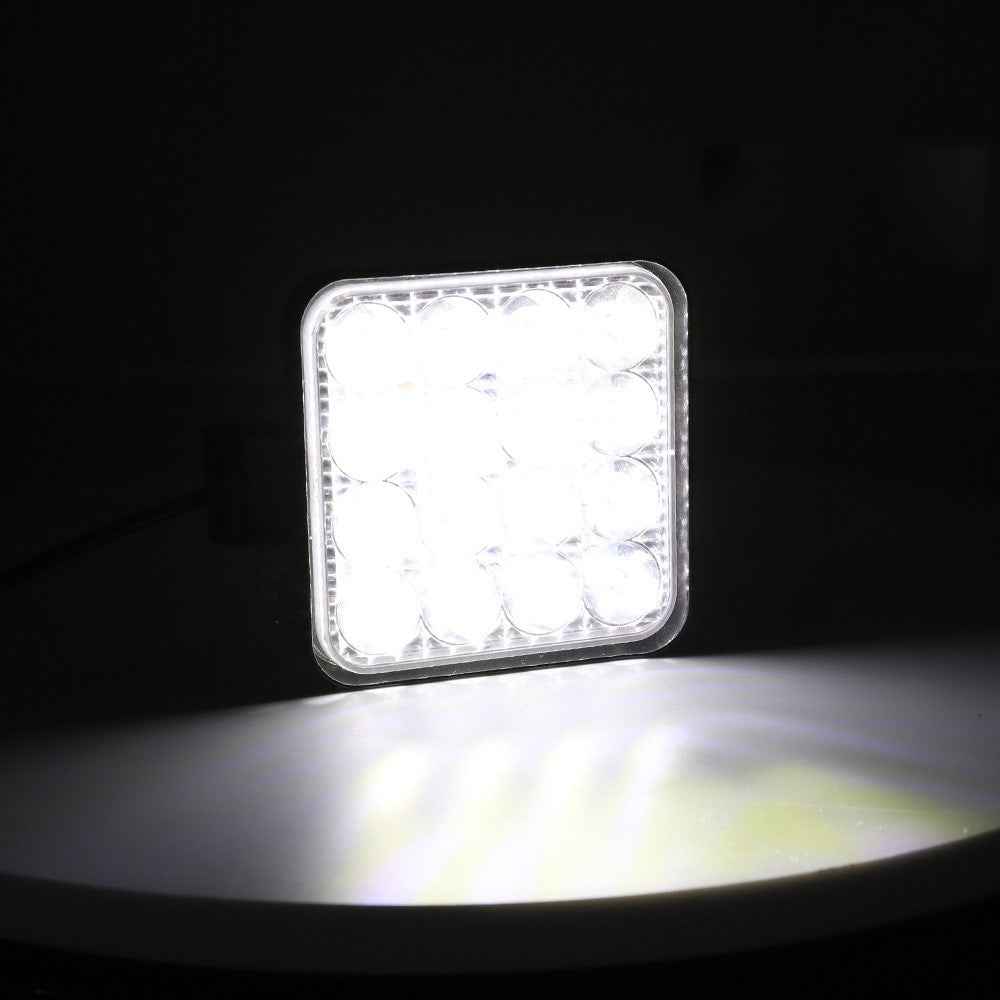 16LED 48W Car SUV Off-Road Square Spotlight Waterproof Vehicle Working Lamp Headlight