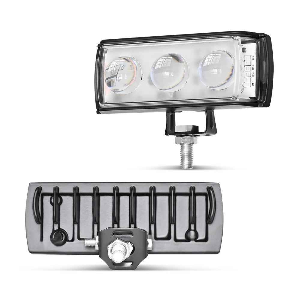A086-3C 3 LED Motorcycle Spotlight Waterproof Aluminum Shell 12-60V Motorbike Headlight