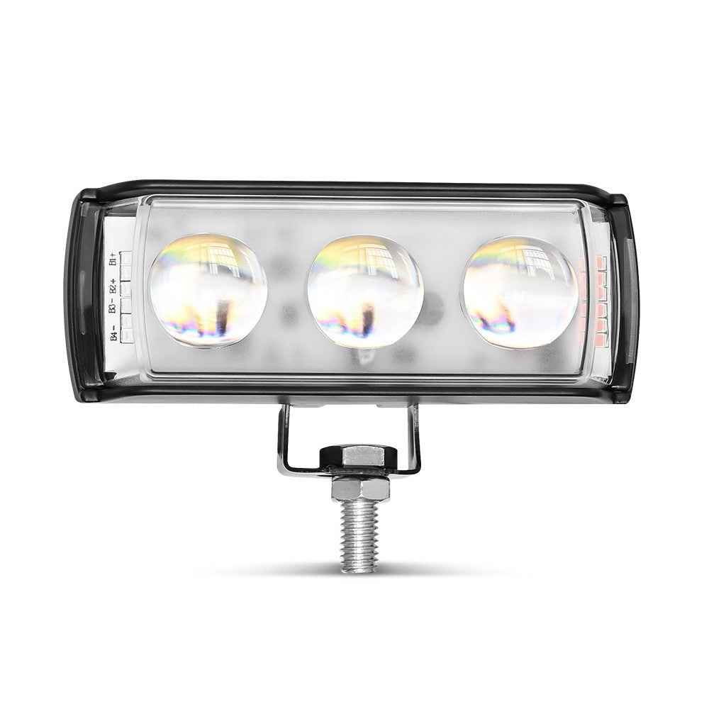 A086-3C 3 LED Motorcycle Spotlight Waterproof Aluminum Shell 12-60V Motorbike Headlight