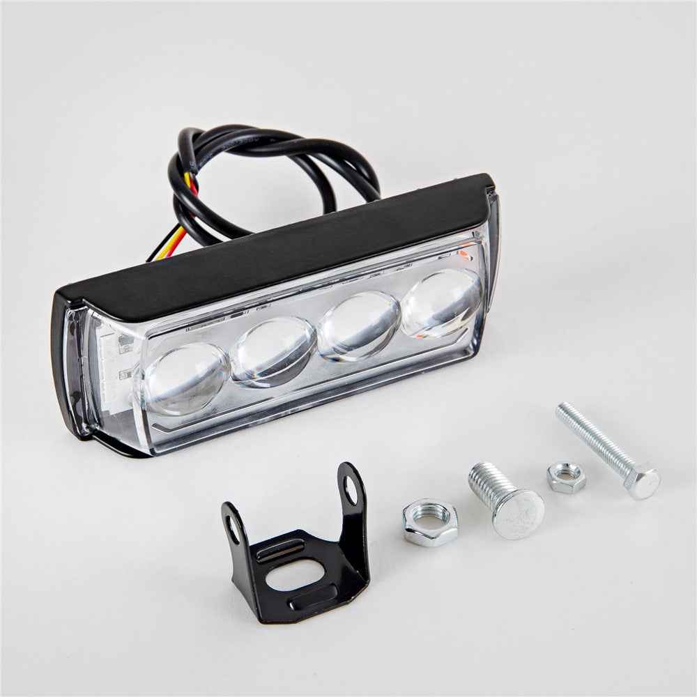 A086-4C 4 LED Motorcycle Spotlight Waterproof Aluminum Shell 12-60V Motorbike Headlight