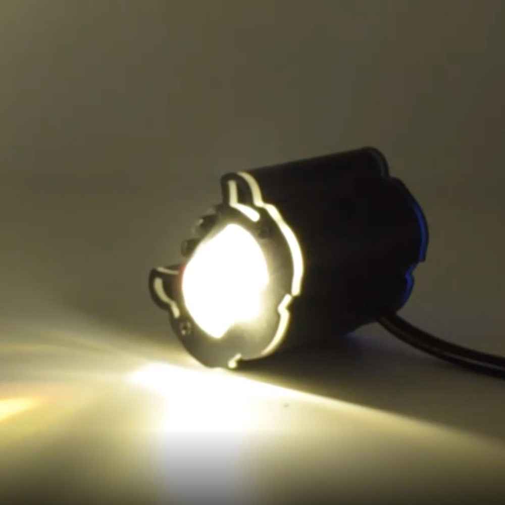 12 - 48V Motorcycle Spotlight Waterproof Aluminum Shell Red Blue Strobe Headlight