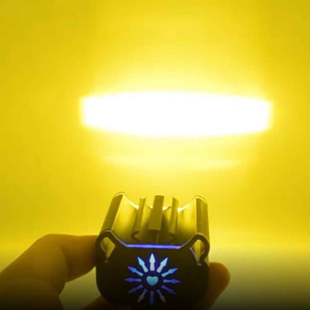 12 - 48V Motorcycle Spotlight Waterproof Aluminum Shell Red Blue Strobe Headlight