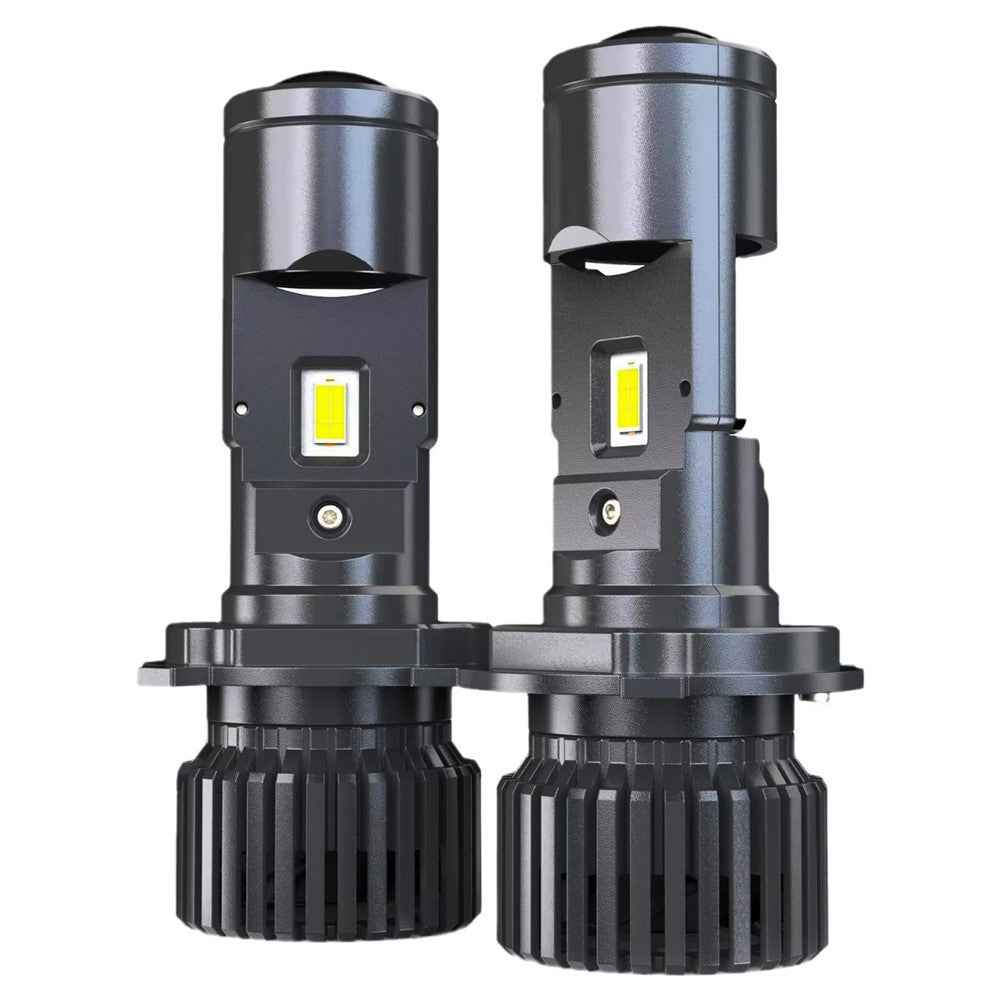 N2 2Pcs H4 LED Projector Lens Headlight Bulb for Motorcycle / Car Lighting IP68 Waterproof