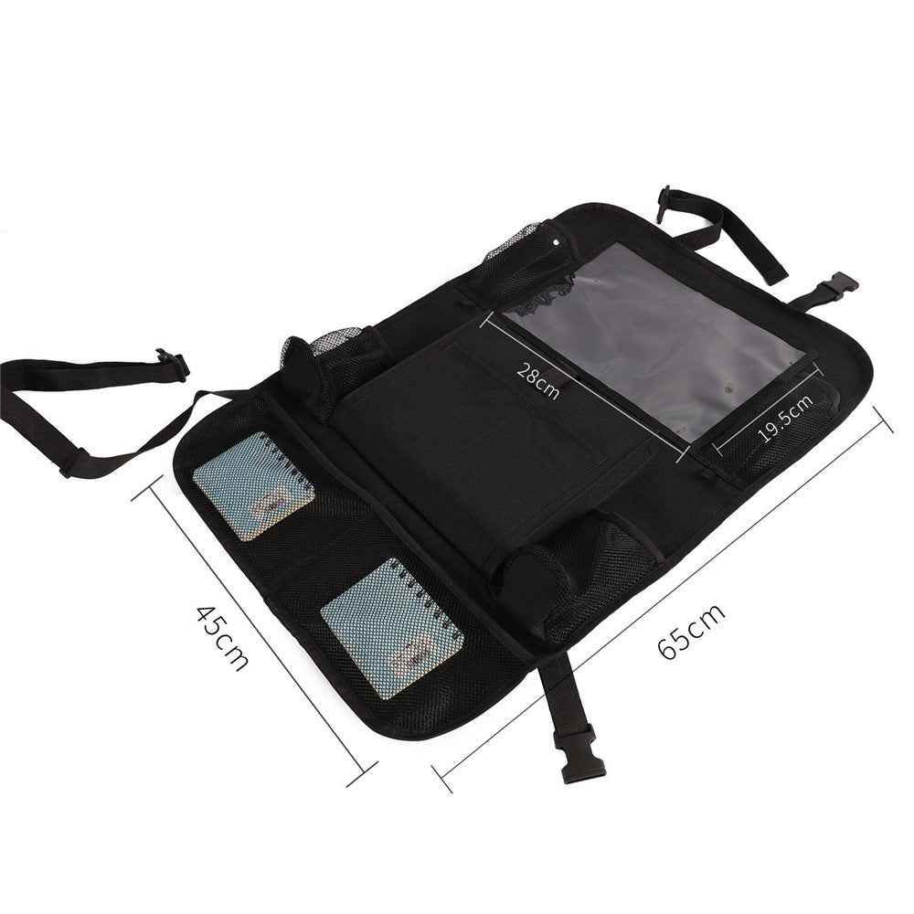 Multifunctional Car Seat Back Hanging Storage Bag Organizer Pouch with Tablet Pocket