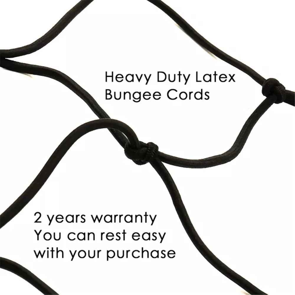 Rubber Cargo Net for Pickups Car Mesh Holes Cord Net Heavy Duty Truck Bed Roof Rack 120cmx90cm 88 Grids Cargo Organizer Net with Hooks