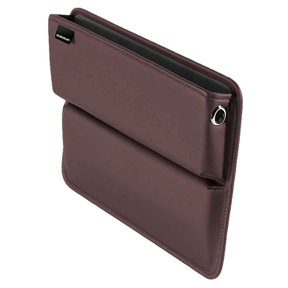 049 Car Seat Gap Organizer Front Car Seat Crevice Storage Box - Coffee