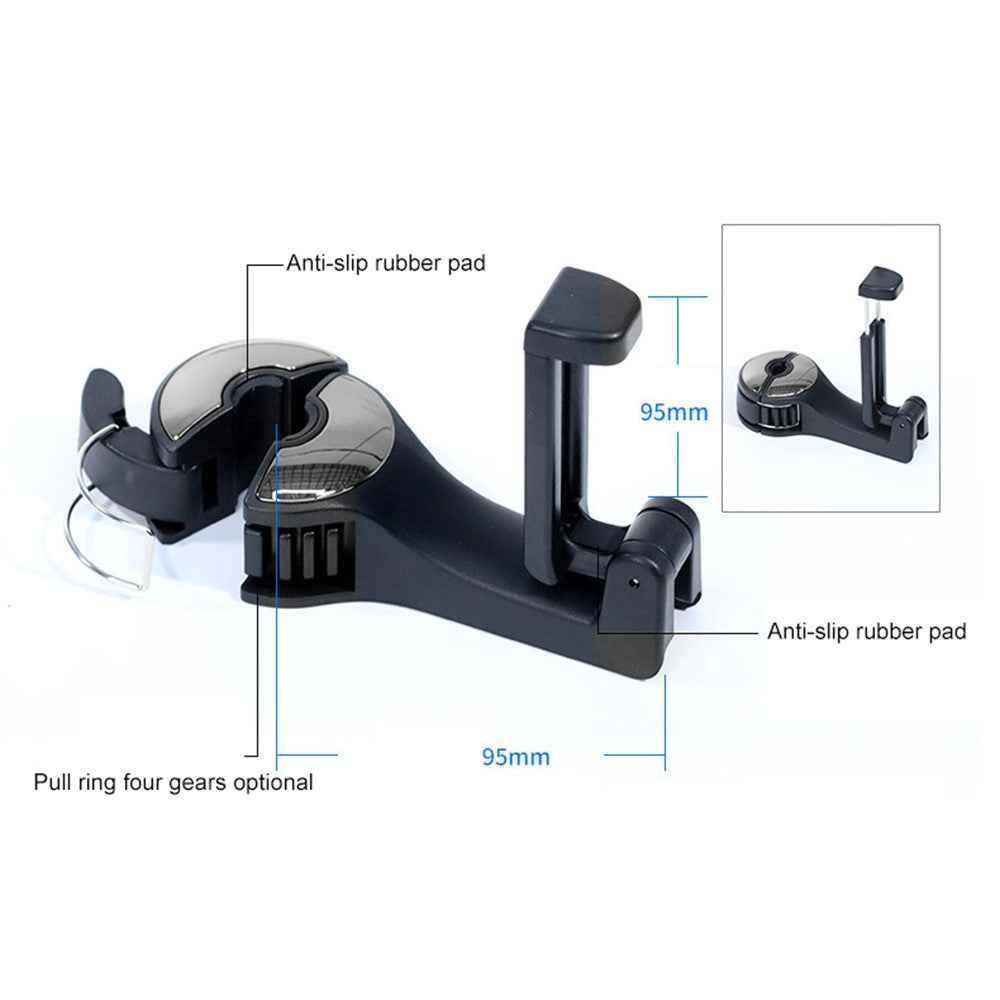 CS-G02 Multifunctional Back Seat Headrest Holder Hanger Holder Hook for Car Vehicle SUV - Blue