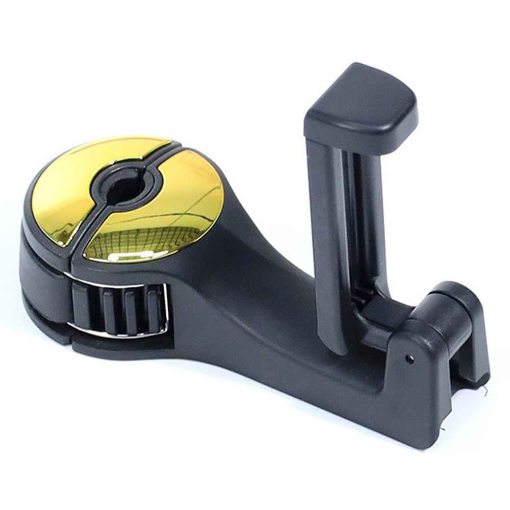 CS-G02 Multifunctional Back Seat Headrest Holder Hanger Holder Hook for Car Vehicle SUV - Gold