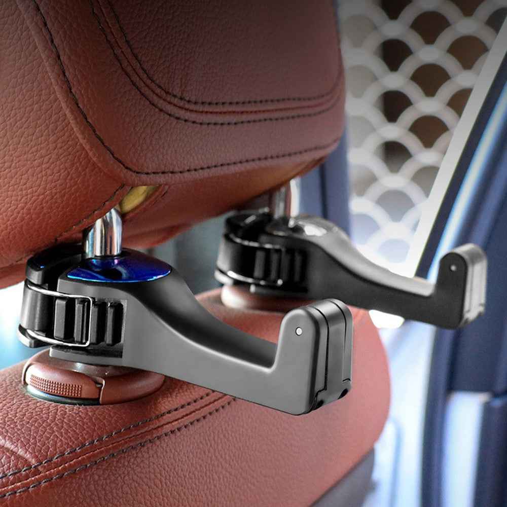 CS-G02 Multifunctional Back Seat Headrest Holder Hanger Holder Hook for Car Vehicle SUV - Gold
