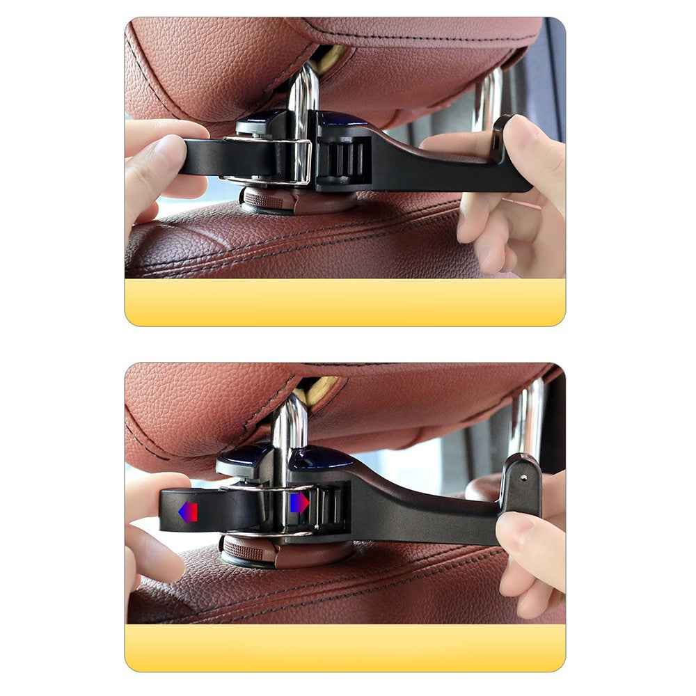 CS-G02 Multifunctional Back Seat Headrest Holder Hanger Holder Hook for Car Vehicle SUV - Red