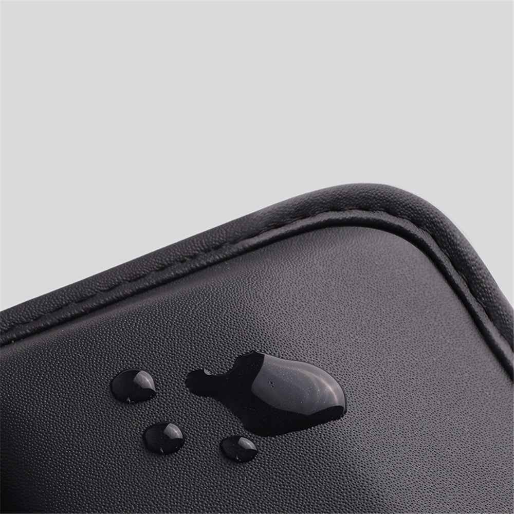 Car Seat Slit Gap Pocket Organizer PU Leather Multifunctional Driver Seat Gap Filler Storage Box - Coffee