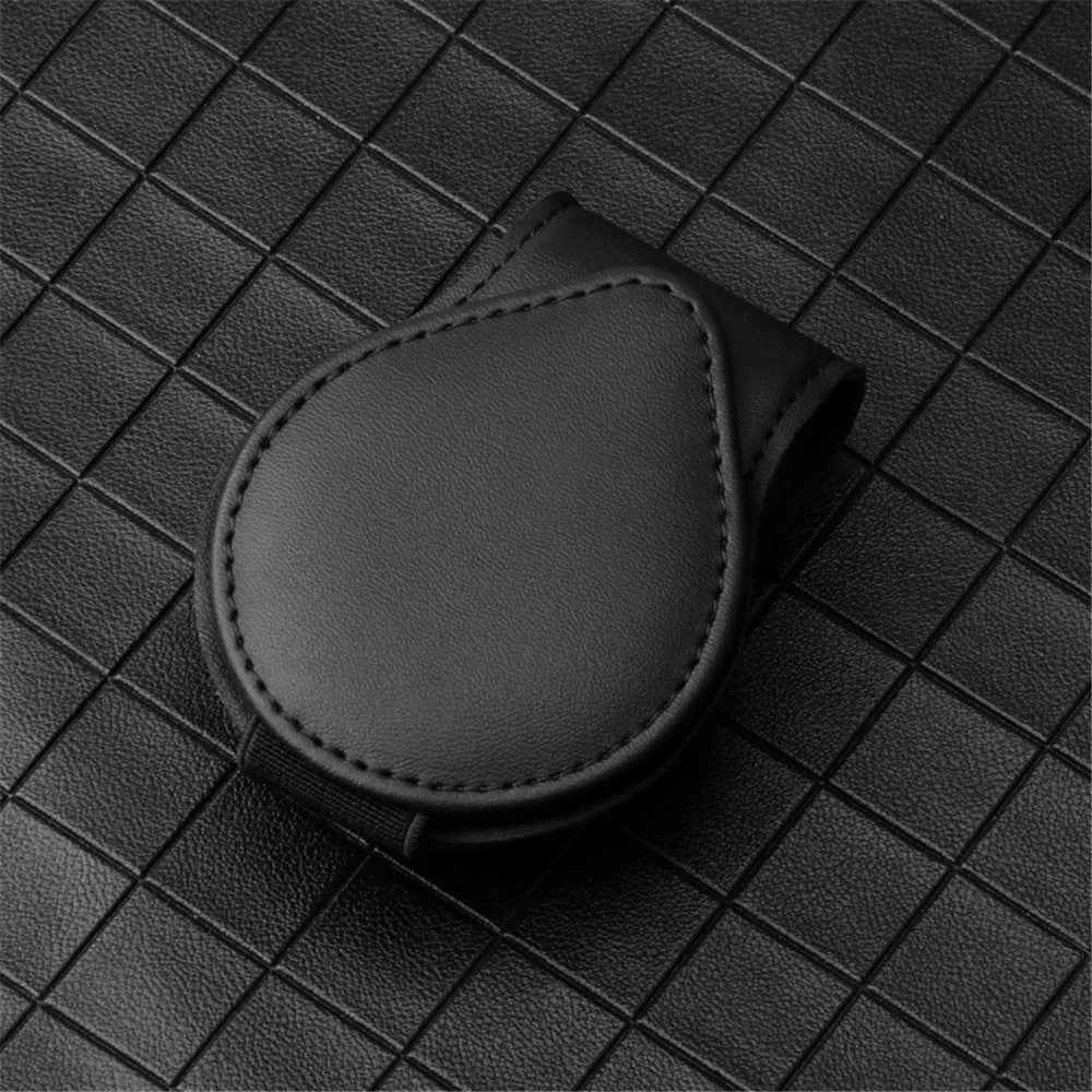 Portable Sunglasses Holder Bill Holder Clip Card Storage Accessories for Car Visor - Black